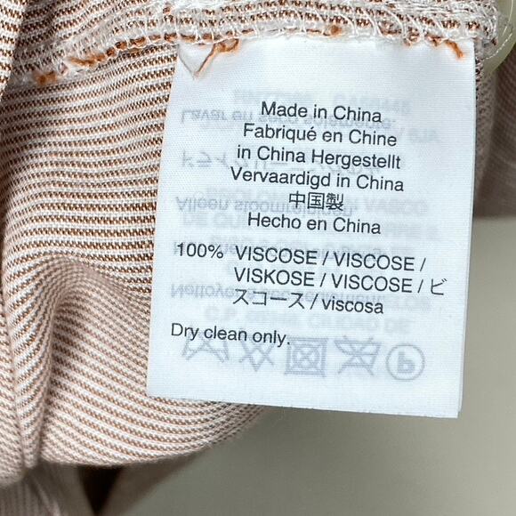 Madewell Button Back Front Tie Tee in Ticking Stripe Size Medium - Picture 5 of 6